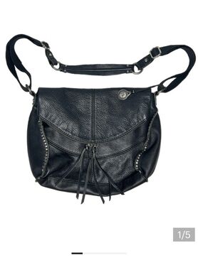 The Sak Black Leather Satchel